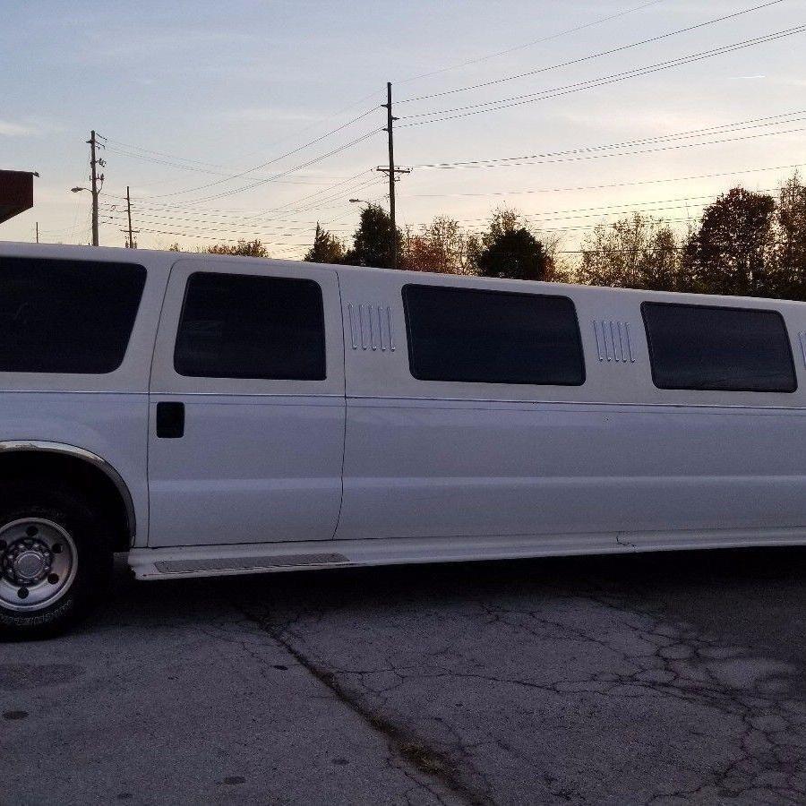 Suv Stretch Limousine 14 Passenger White Derby City Limousines